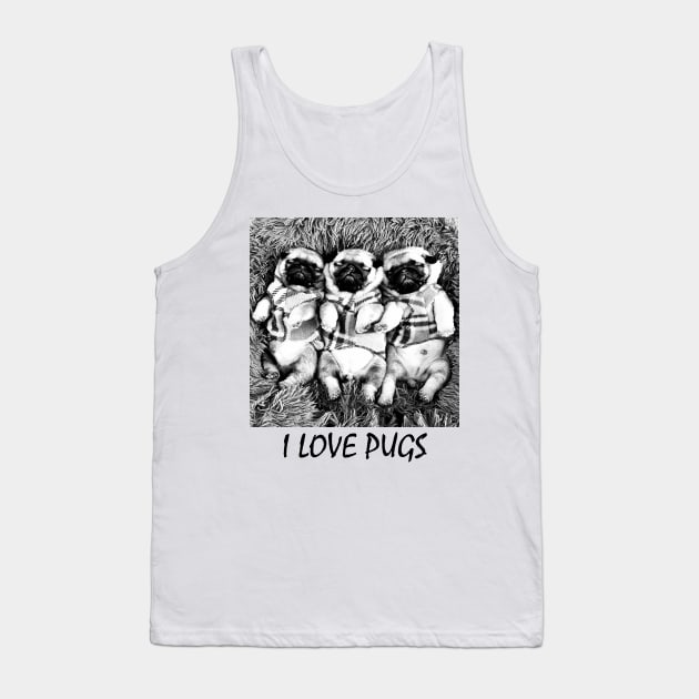 i love pugs Tank Top by premium_designs